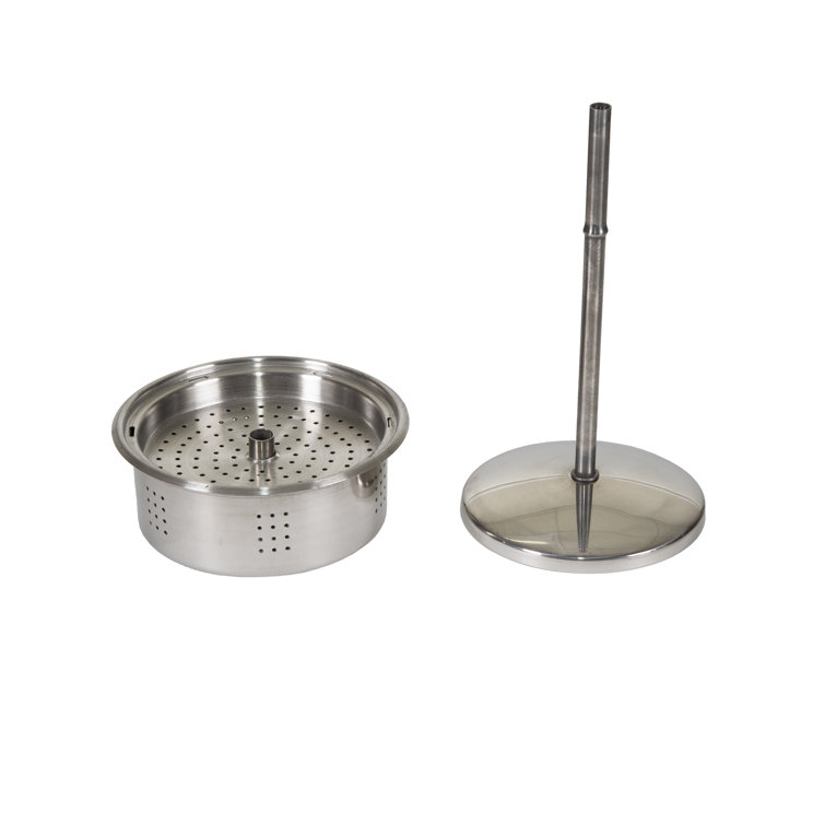 Stainless Steel 9-Cup Coffee Percolator with Wooden Handle