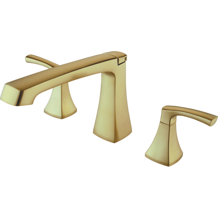Cardania Matte Gold 2-Handle Deck-Mount Roman Tub Faucet