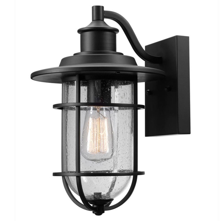 Black Dimmable Direct Wired Electric Wall Sconce