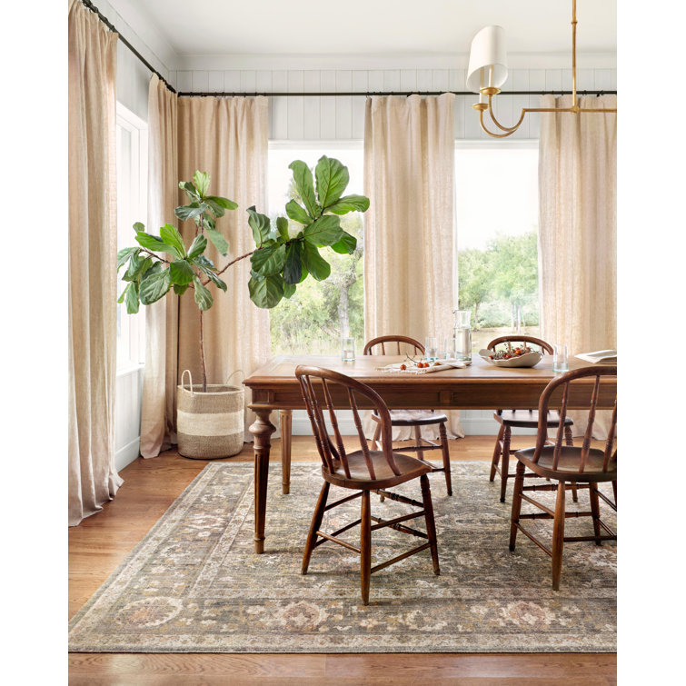 Sage Blush 5' x 7' Handmade Rectangular Easy Care Synthetic Rug