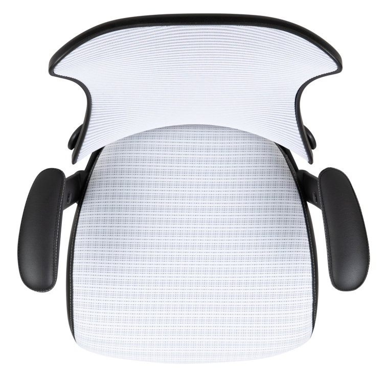 Elevate White Mesh High-Back Adjustable Executive Office Chair