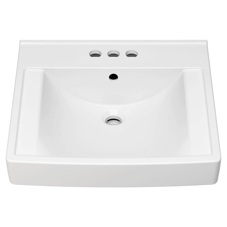 Decorum 21'' White Ceramic Wall-Mount Bathroom Sink