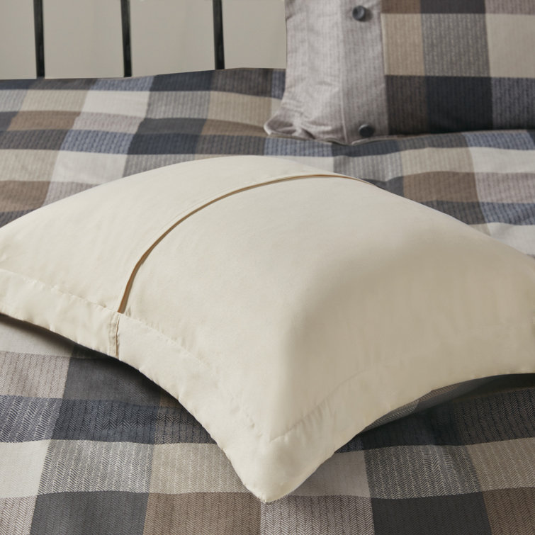 California King Neutral Herringbone 7-Piece Comforter Set