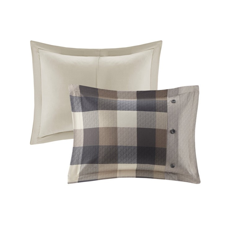 California King Neutral Herringbone 7-Piece Comforter Set
