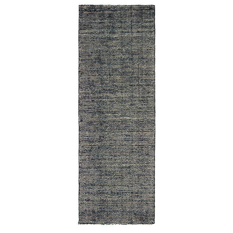 Lucent Gray and Charcoal Hand-Tufted Wool Runner Rug