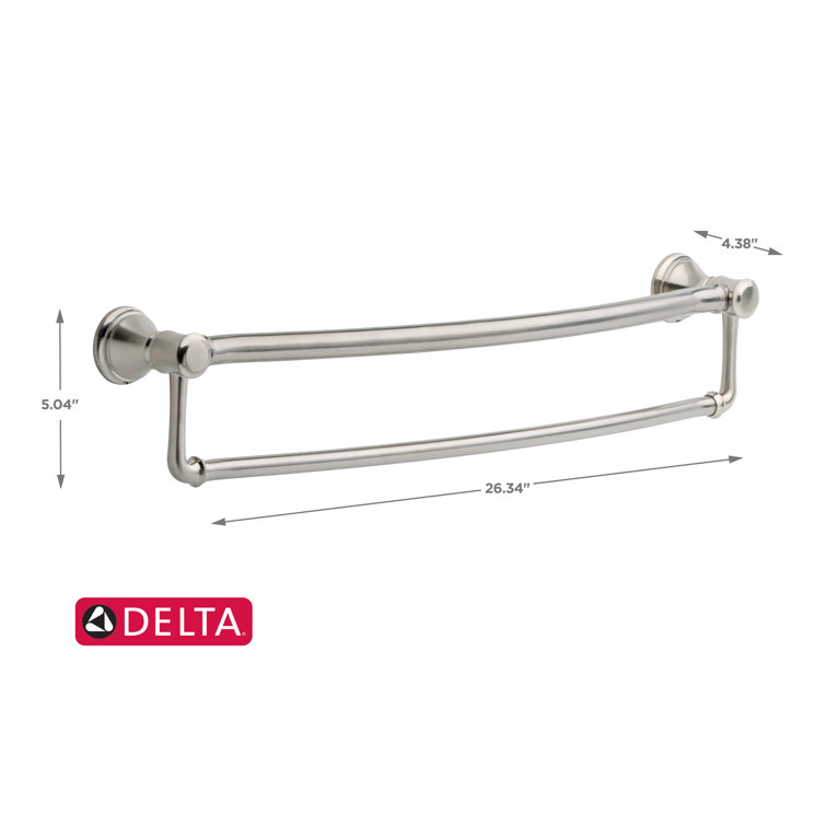 Brilliance Stainless Steel Wall Mounted Double Towel Bar