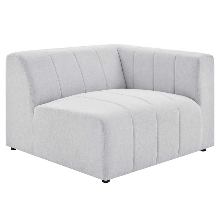 Bartlett Ivory Polyester 42'' Right-Arm Lounge Chair