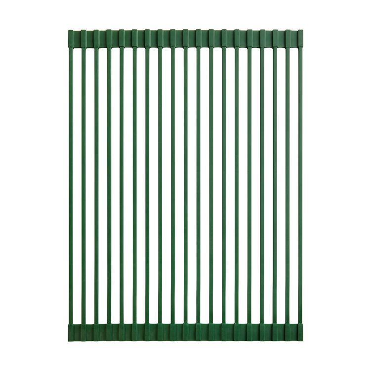 Green Non-Slip Silicone Kitchen Sink Grid, 20 x 12 Inches