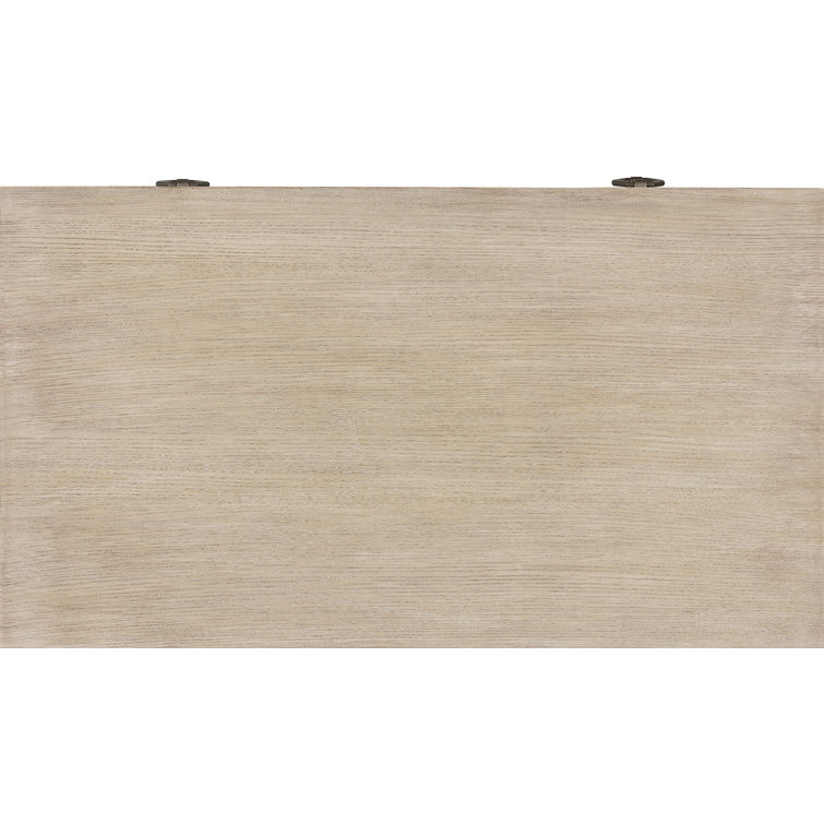Beige Oak and Ash Transitional 3-Drawer Nightstand