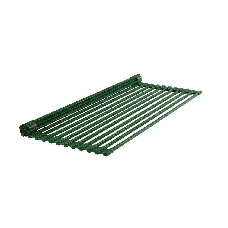 Green Non-Slip Silicone Kitchen Sink Grid, 20 x 12 Inches