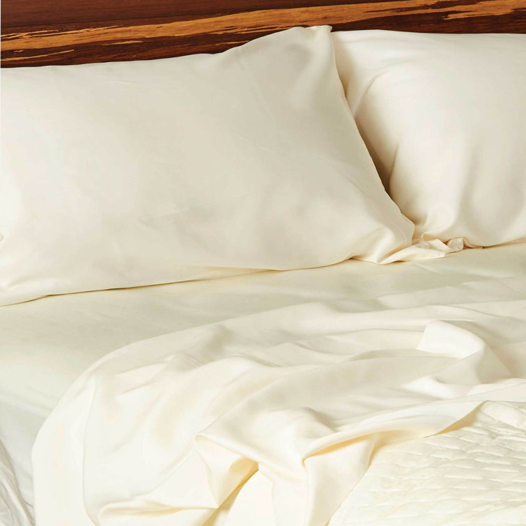 Ivory Organic Bamboo Deep Pocket King Sheet Set