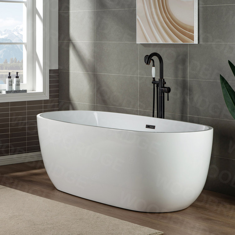 Chrome Freestanding Tub Faucet with Hand Shower