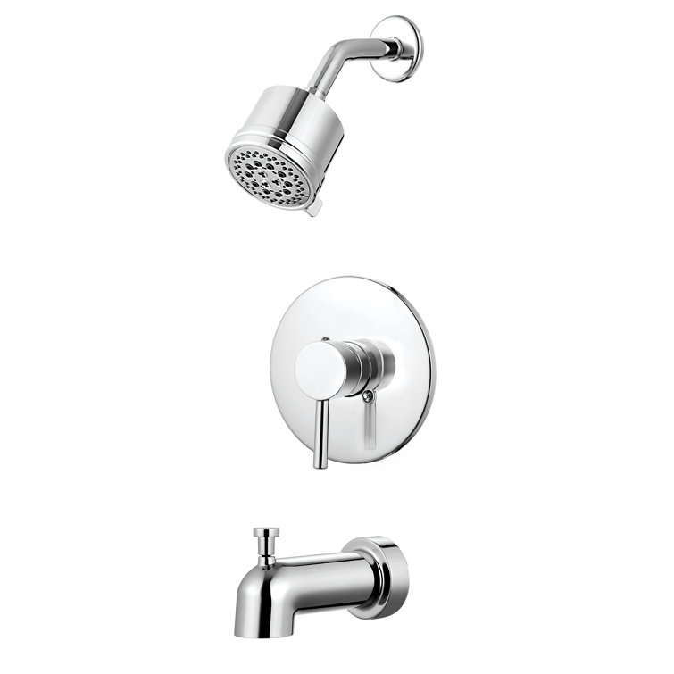 Polished Chrome Adjustable Rain Shower Head Kit