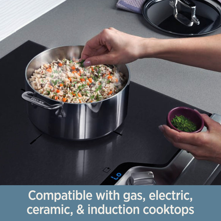 All-Clad Stainless Steel 3-Ply 5-Piece Cookware Set