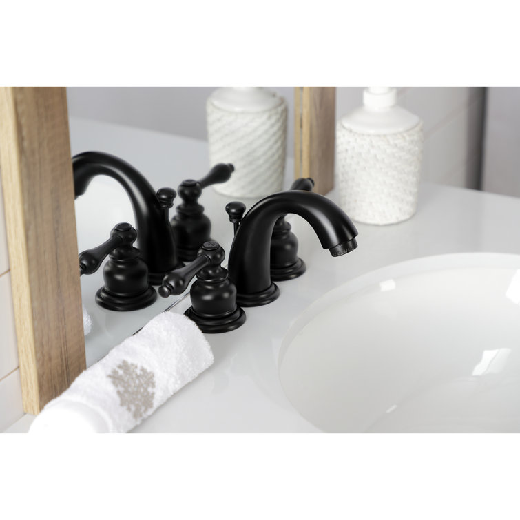 Chrome 4-Inch Victorian Widespread Bathroom Faucet with Drain Assembly