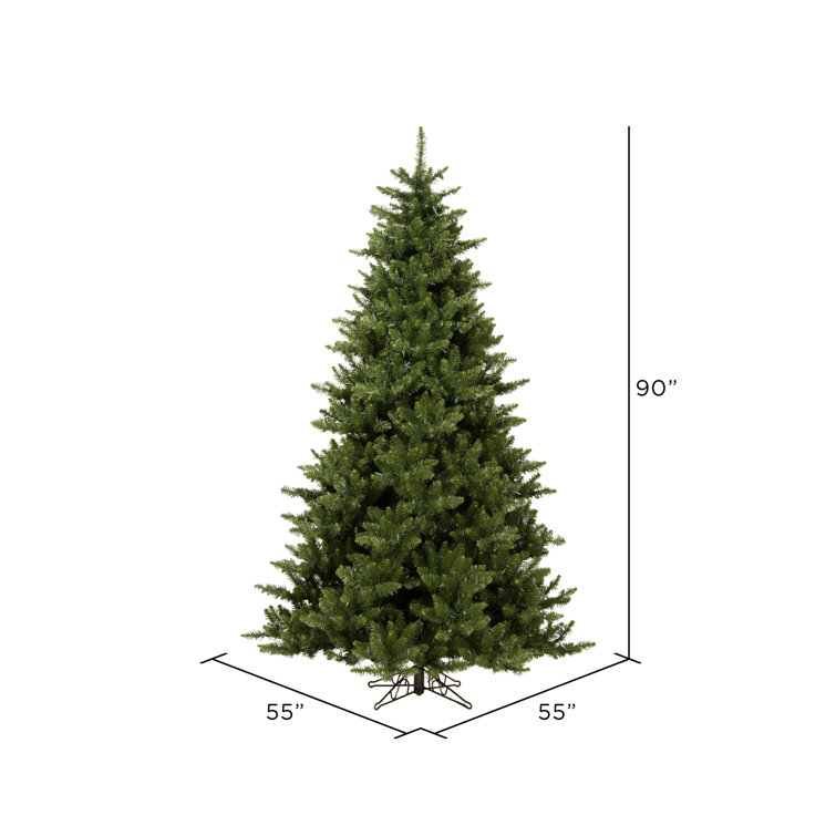 7.5' Green Camdon Fir Artificial Christmas Tree with Metal Stand