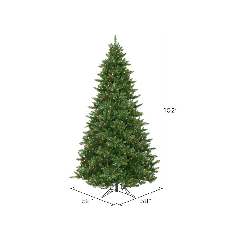 7.5' Green Camdon Fir Artificial Christmas Tree with Metal Stand