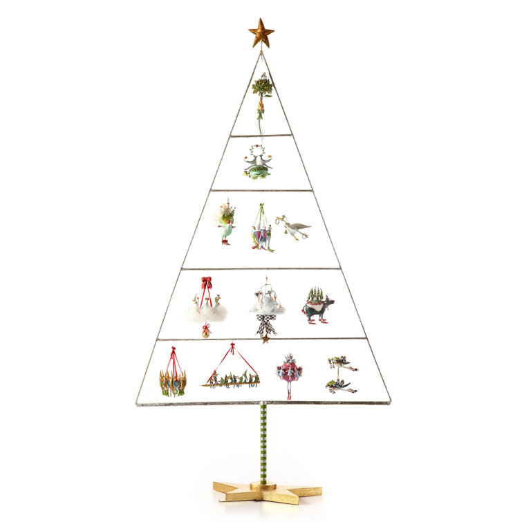Hand-Painted Resin 11 Ladies Dancing Christmas Ornament Set