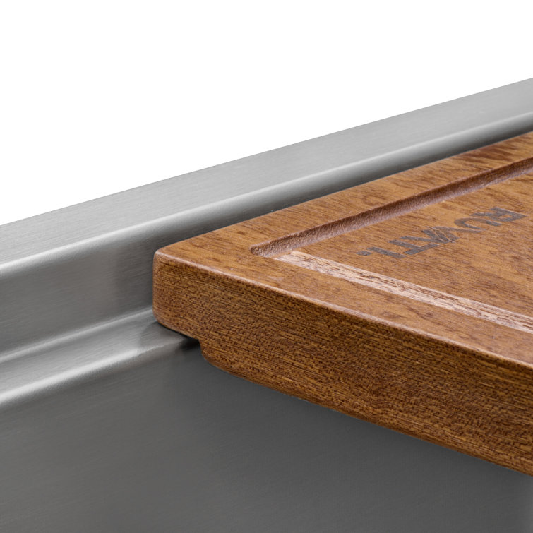 Ruvati 30" Stainless Steel Apron-Front Workstation Sink