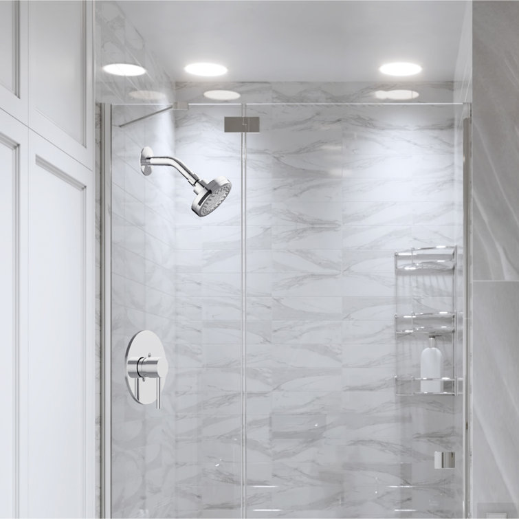 Eastport Polished Chrome Wall Mounted Shower Trim with Valve