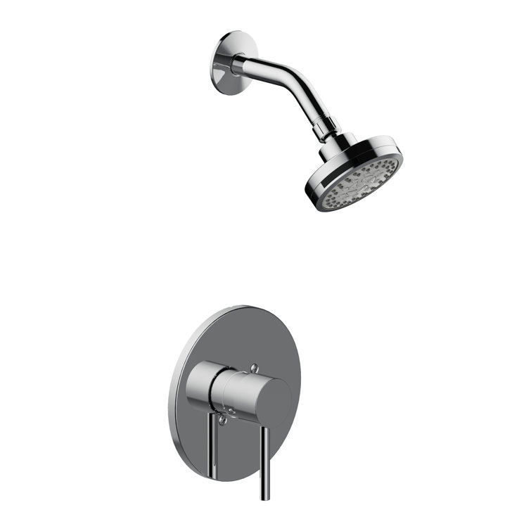 Eastport Polished Chrome Wall Mounted Shower Trim with Valve