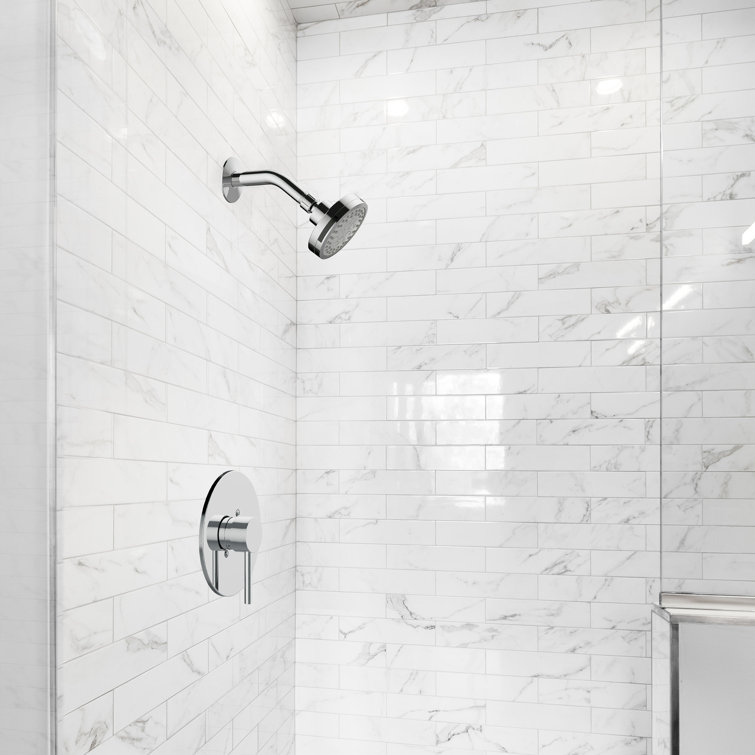 Eastport Polished Chrome Wall Mounted Shower Trim with Valve
