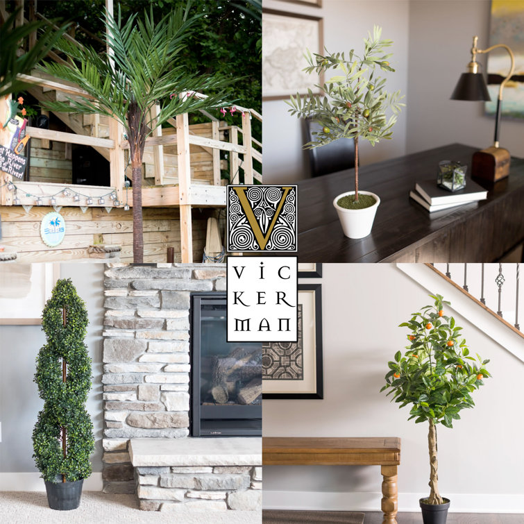 Elegant 70" Lifelike Potted Fern Floor Plant in Sleek Black Planter