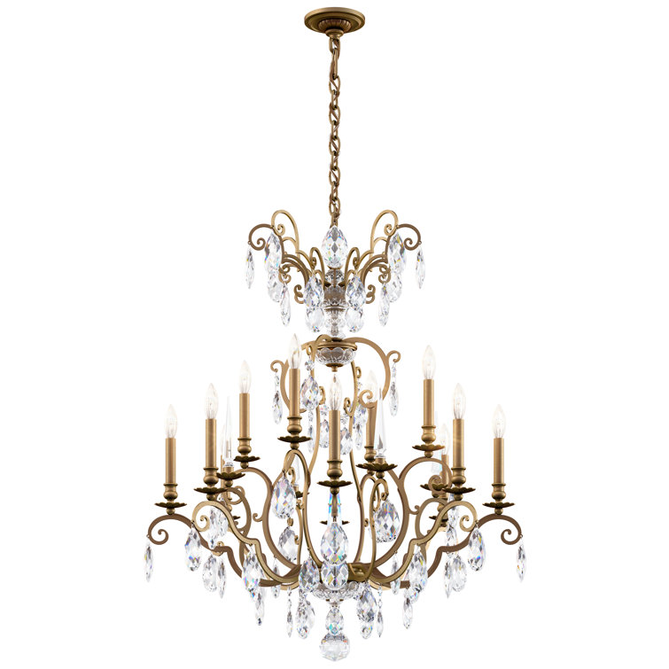 Etruscan Gold 12-Light Classic Crystal Chandelier