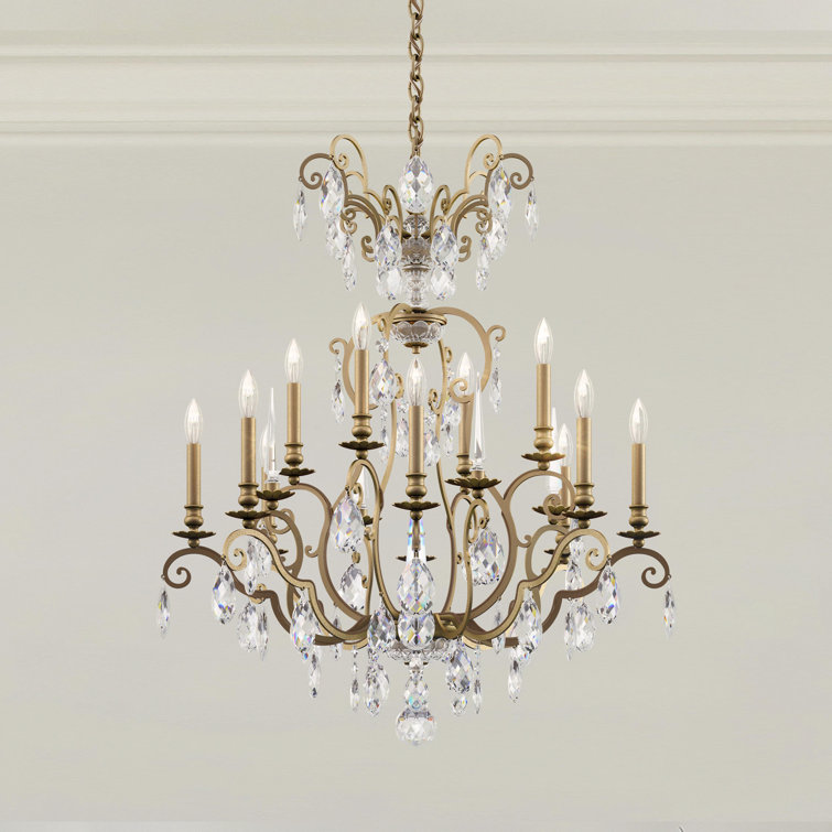 Etruscan Gold 12-Light Classic Crystal Chandelier