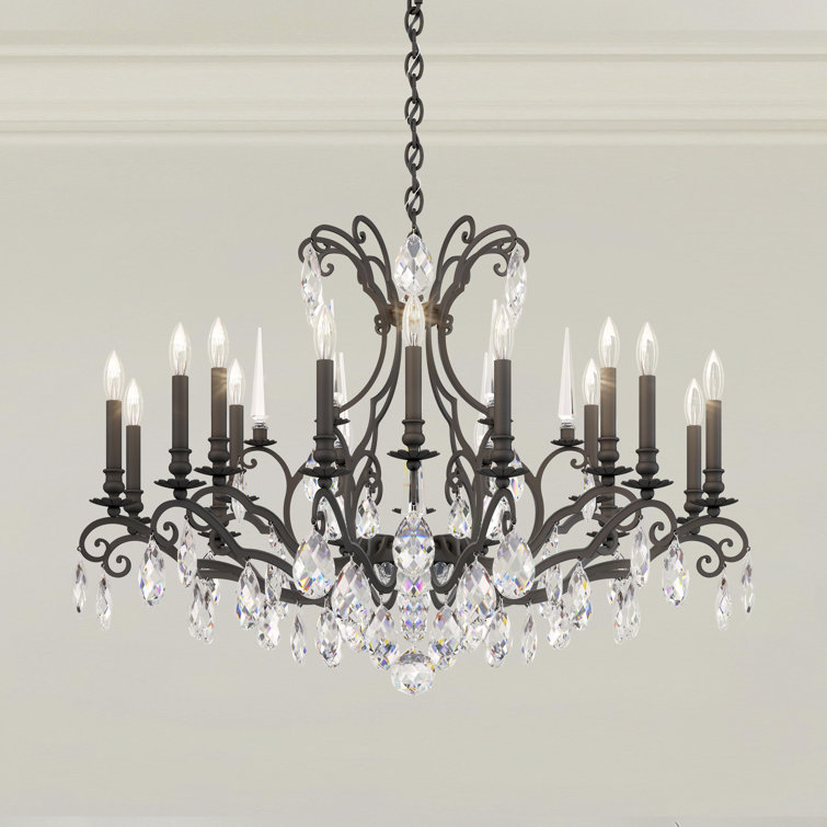 Renaissance Nouveau Black 18-Light Classic Chandelier
