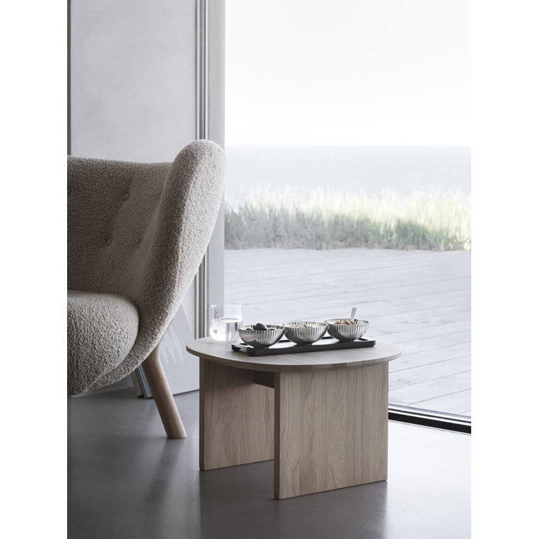Bernadotte Dark Wood Tray with Ribbed Stainless Steel Bowls