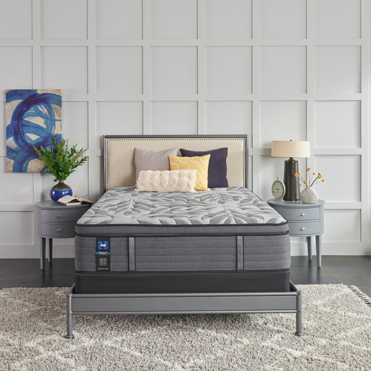 Twin Plush Pillow Top Innerspring Mattress with Gel Memory Foam