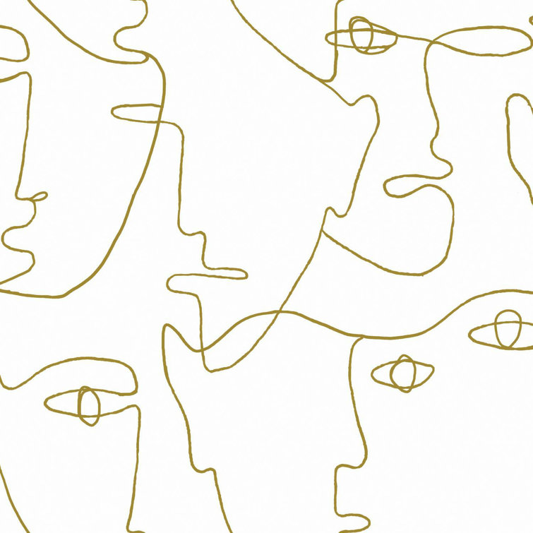 Gold Premium Peel and Stick Vinyl Wallpaper Roll