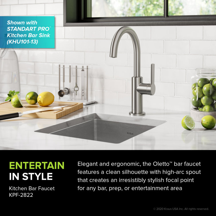 Oletto Stainless Steel Single Handle Kitchen Bar Faucet