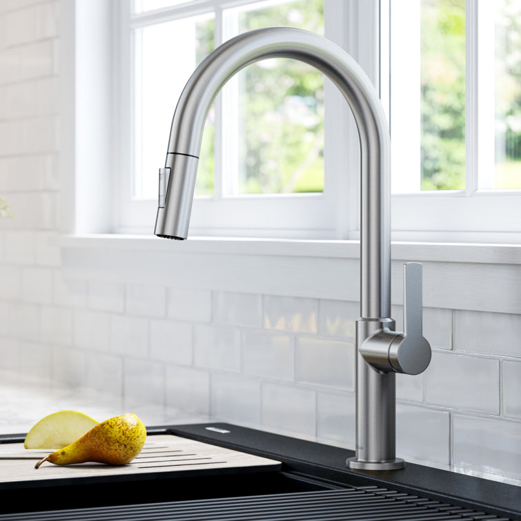 Stainless Steel Single Handle Pull Down Kitchen Faucet