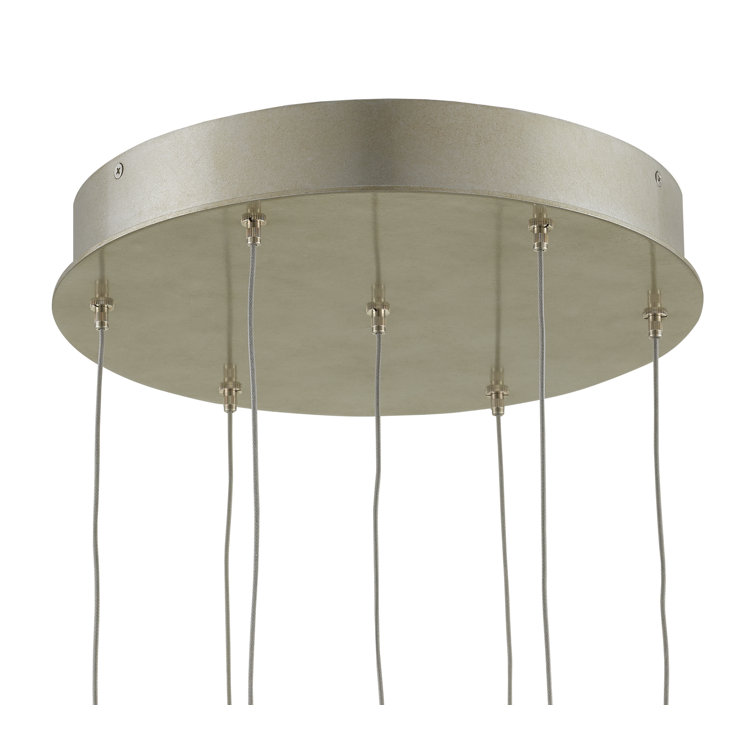 Pepper 7-Light Silver Nickel Globe Pendant