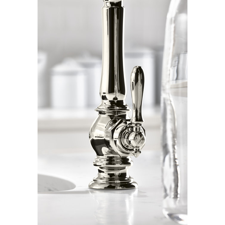 Vibrant Polished Nickel Pull-Down Kitchen Faucet with Spray