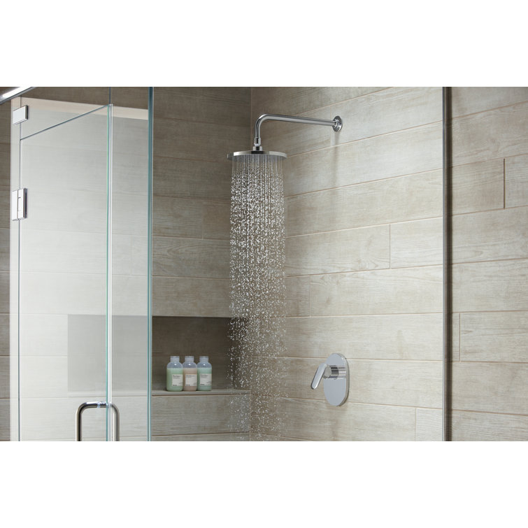 8-Inch Vibrant Brushed Moderne Brass Ceiling Mounted Rain Shower Head