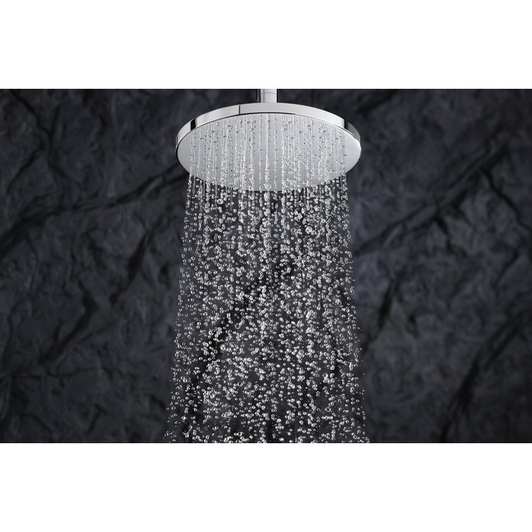 Polished Chrome 10" Round Ceiling Mounted Rain Showerhead