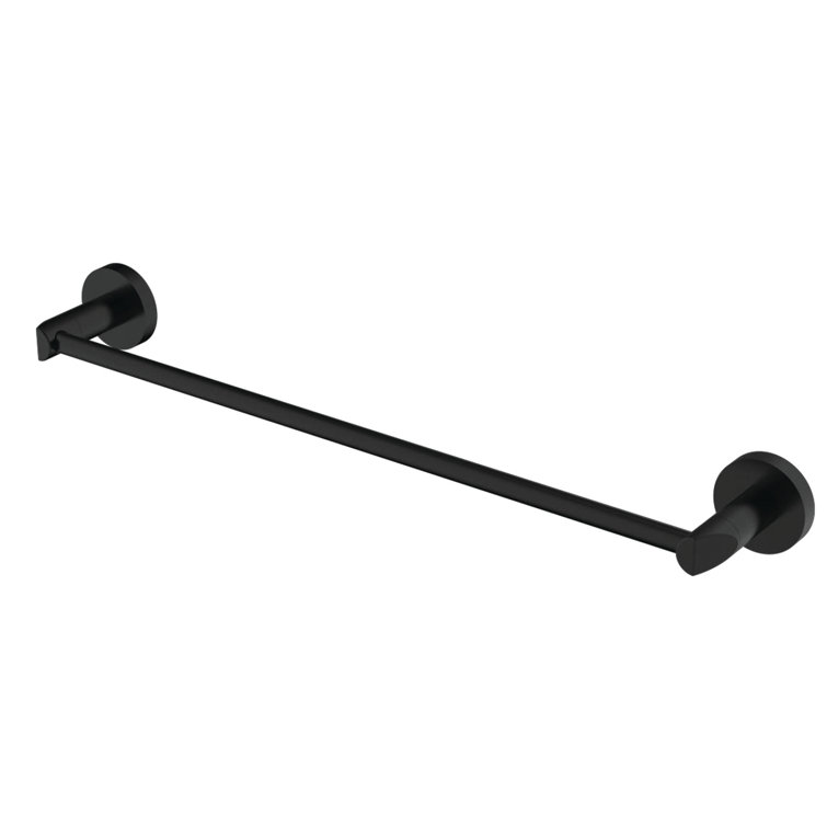 Matte Black 26'' Wall Mounted Brass Towel Bar