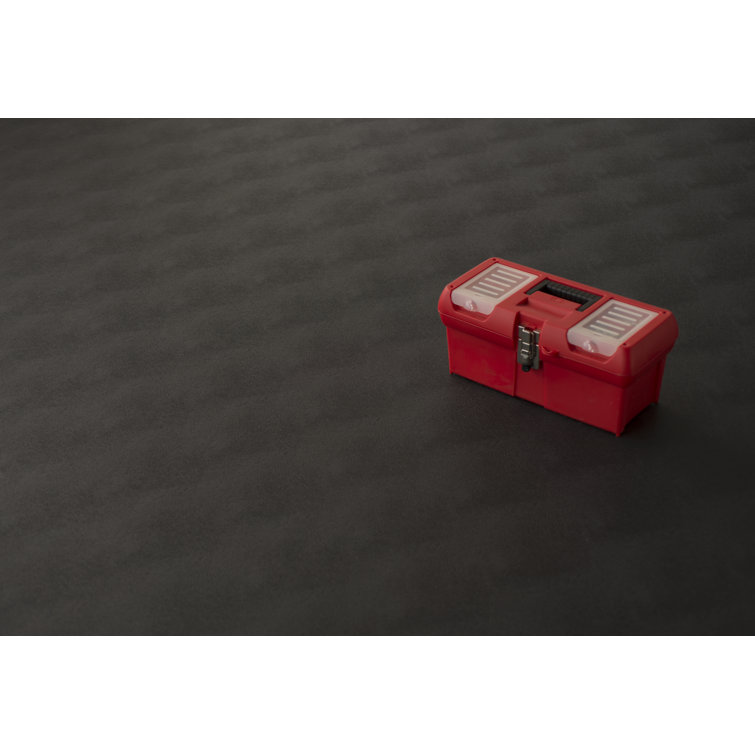 Midnight Black 10' x 24' Vinyl Garage Flooring Roll