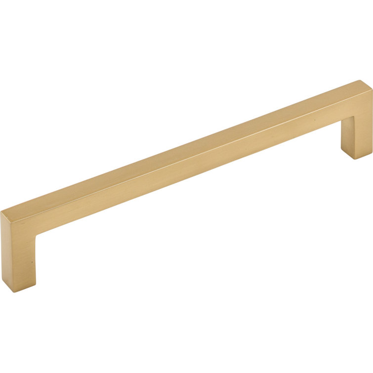 Honey Bronze Modern Square Bar Cabinet Pull