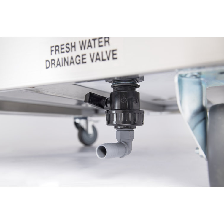 32'' Stainless Steel Freestanding Triple Basin Utility Sink
