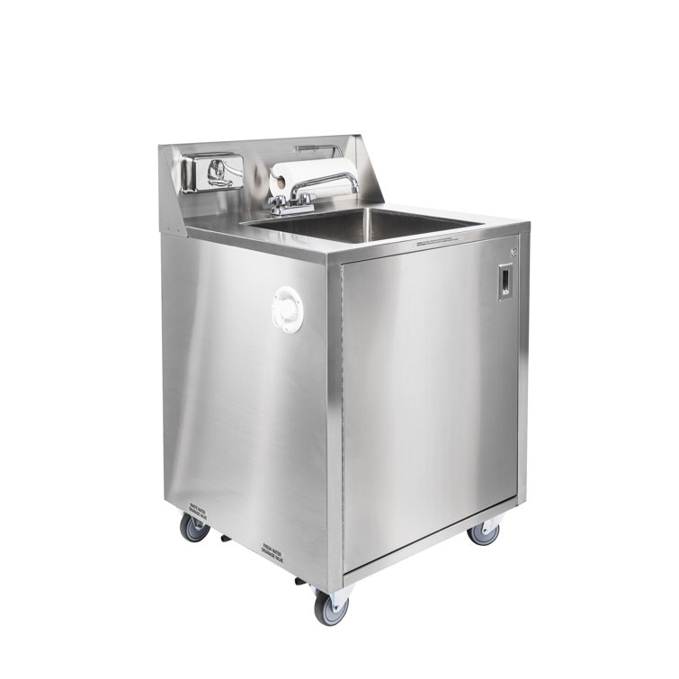 32'' Stainless Steel Portable Hand Wash Station with Faucet