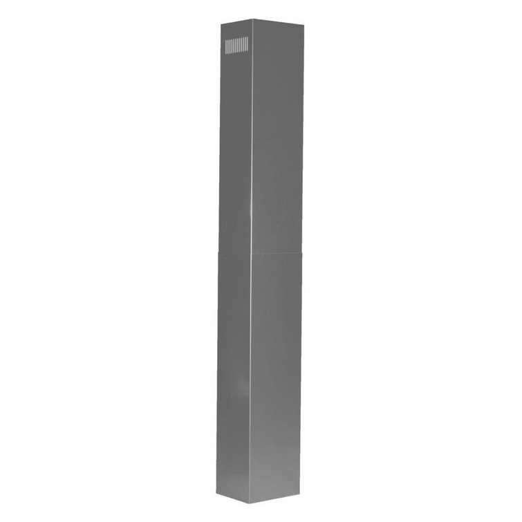 Stainless Steel Range Hood Chimney Extension for 10-12 ft Ceilings