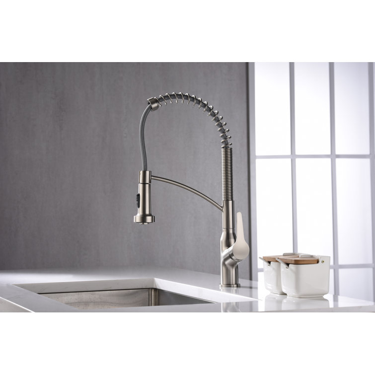 Scottsdale Stainless Steel Single-Handle Pull-Down Kitchen Faucet