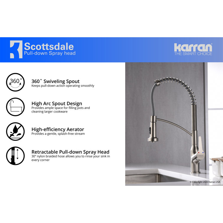 White Quartz Double Bowl Farmhouse Kitchen Sink with Stainless Steel Faucet