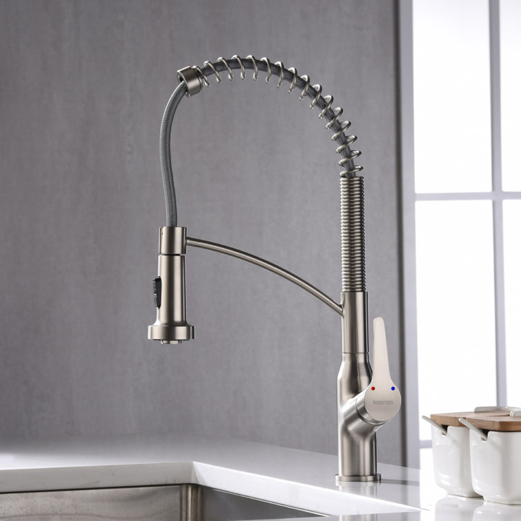 Scottsdale Stainless Steel Single-Handle Pull-Down Kitchen Faucet
