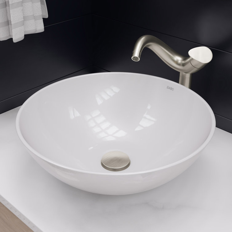 Brushed Nickel Single-Handle Tall Vessel Sink Faucet