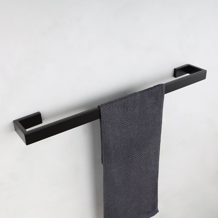 Matte Black 4-Piece Stainless Steel Bathroom Hardware Set